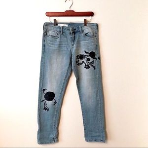 Pilcro + the Letterpress Floral Embroidered Jeans